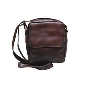 Women's Genuine Leather Brown Messenger Shoulder Bag